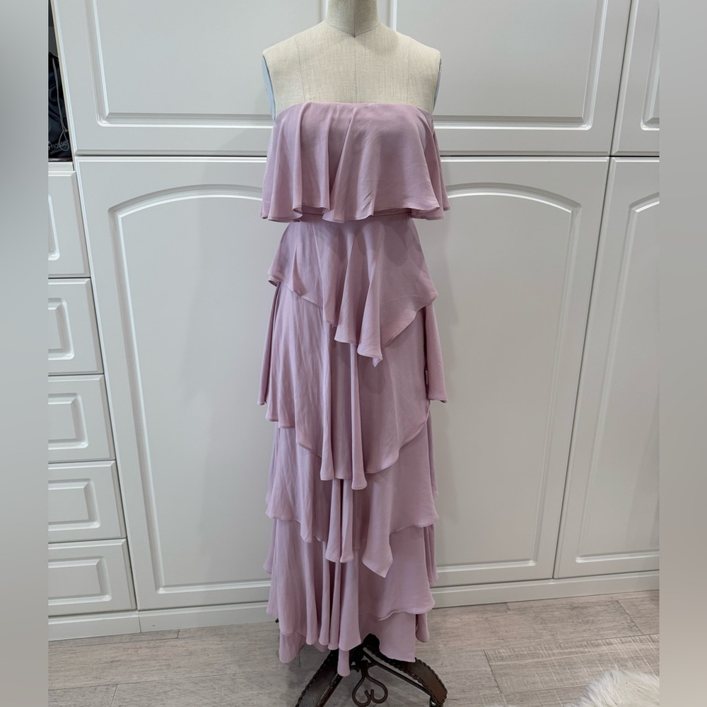 Majorelle Tiered Maxi Dress / Dusty Pink